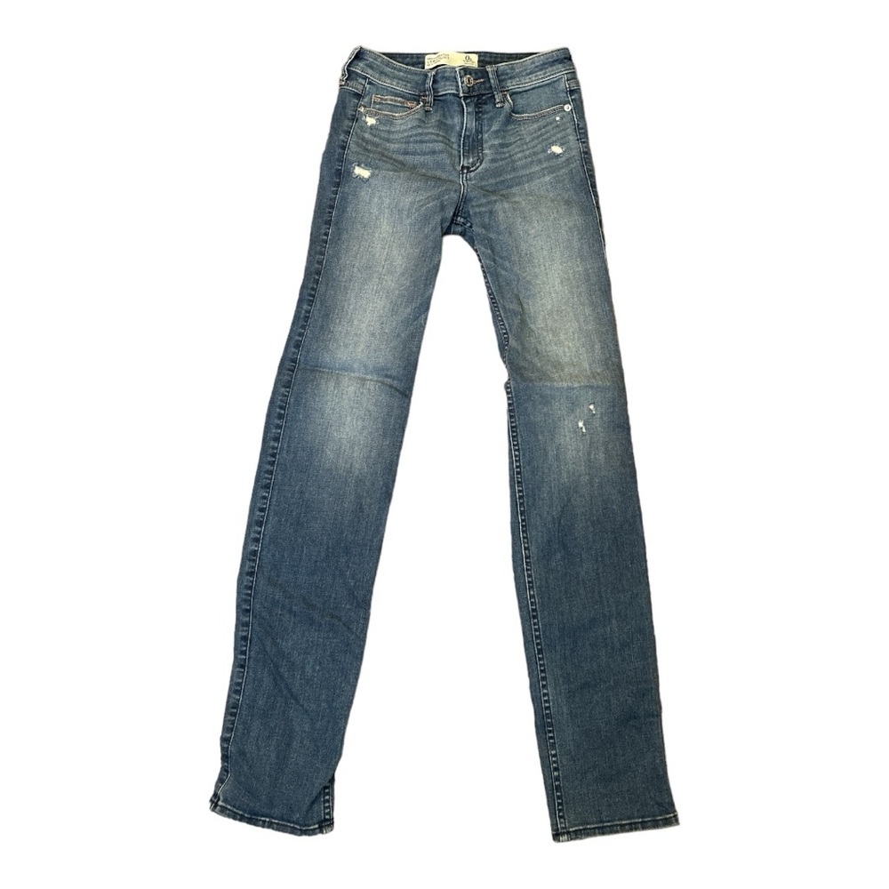 Abercrombie & Fitch Straight Mid Rise Denim Jeans size 0R